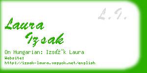 laura izsak business card